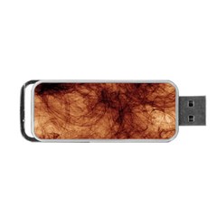 Abstract Brown Smoke Portable Usb Flash (one Side) by Simbadda