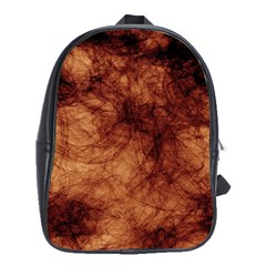 Abstract Brown Smoke School Bags (xl)  by Simbadda