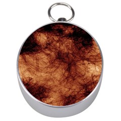 Abstract Brown Smoke Silver Compasses by Simbadda