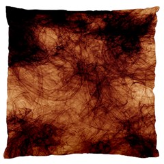 Abstract Brown Smoke Standard Flano Cushion Case (one Side) by Simbadda