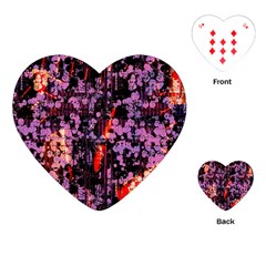 Abstract Painting Digital Graphic Art Playing Cards (heart)  by Simbadda