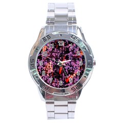 Abstract Painting Digital Graphic Art Stainless Steel Analogue Watch by Simbadda