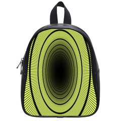 Spiral Tunnel Abstract Background Pattern School Bags (small)  by Simbadda