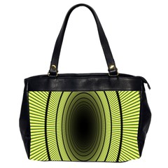 Spiral Tunnel Abstract Background Pattern Office Handbags (2 Sides)  by Simbadda