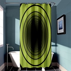 Spiral Tunnel Abstract Background Pattern Shower Curtain 36  X 72  (stall)  by Simbadda