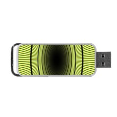 Spiral Tunnel Abstract Background Pattern Portable Usb Flash (two Sides) by Simbadda