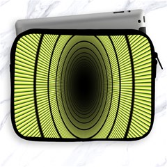 Spiral Tunnel Abstract Background Pattern Apple Ipad 2/3/4 Zipper Cases by Simbadda