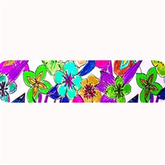 Floral Colorful Background Of Hand Drawn Flowers Large Bar Mats by Simbadda