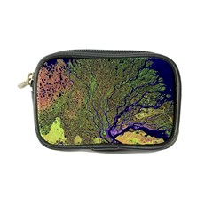 Lena River Delta A Photo Of A Colorful River Delta Taken From A Satellite Coin Purse by Simbadda