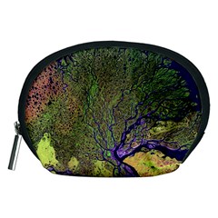 Lena River Delta A Photo Of A Colorful River Delta Taken From A Satellite Accessory Pouches (medium)  by Simbadda