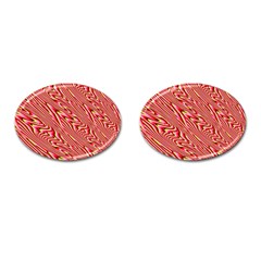 Abstract Neutral Pattern Cufflinks (oval)