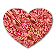 Abstract Neutral Pattern Heart Mousepads by Simbadda