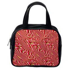 Abstract Neutral Pattern Classic Handbags (one Side) by Simbadda