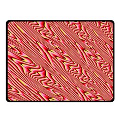 Abstract Neutral Pattern Double Sided Fleece Blanket (small) 