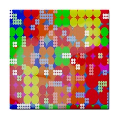 Abstract Polka Dot Pattern Digitally Created Abstract Background Pattern With An Urban Feel Tile Coasters by Simbadda