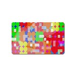 Abstract Polka Dot Pattern Digitally Created Abstract Background Pattern With An Urban Feel Magnet (Name Card) Front