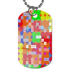 Abstract Polka Dot Pattern Digitally Created Abstract Background Pattern With An Urban Feel Dog Tag (two Sides)