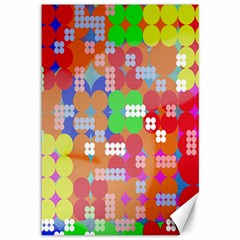 Abstract Polka Dot Pattern Digitally Created Abstract Background Pattern With An Urban Feel Canvas 12  X 18   by Simbadda