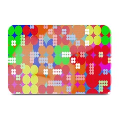 Abstract Polka Dot Pattern Digitally Created Abstract Background Pattern With An Urban Feel Plate Mats by Simbadda