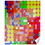 Abstract Polka Dot Pattern Digitally Created Abstract Background Pattern With An Urban Feel Canvas 11  x 14   10.95 x13.48  Canvas - 1