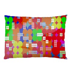 Abstract Polka Dot Pattern Digitally Created Abstract Background Pattern With An Urban Feel Pillow Case