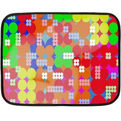 Abstract Polka Dot Pattern Digitally Created Abstract Background Pattern With An Urban Feel Double Sided Fleece Blanket (mini) 