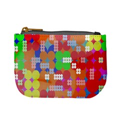 Abstract Polka Dot Pattern Digitally Created Abstract Background Pattern With An Urban Feel Mini Coin Purses by Simbadda