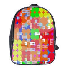 Abstract Polka Dot Pattern Digitally Created Abstract Background Pattern With An Urban Feel School Bags(large) 