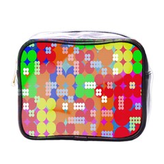 Abstract Polka Dot Pattern Digitally Created Abstract Background Pattern With An Urban Feel Mini Toiletries Bags