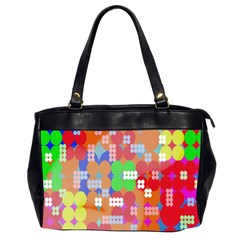 Abstract Polka Dot Pattern Digitally Created Abstract Background Pattern With An Urban Feel Office Handbags (2 Sides) 