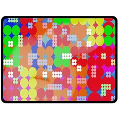 Abstract Polka Dot Pattern Digitally Created Abstract Background Pattern With An Urban Feel Fleece Blanket (large)  by Simbadda