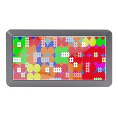 Abstract Polka Dot Pattern Digitally Created Abstract Background Pattern With An Urban Feel Memory Card Reader (mini) by Simbadda