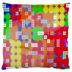 Abstract Polka Dot Pattern Digitally Created Abstract Background Pattern With An Urban Feel Large Cushion Case (two Sides)