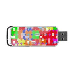 Abstract Polka Dot Pattern Digitally Created Abstract Background Pattern With An Urban Feel Portable Usb Flash (two Sides) by Simbadda