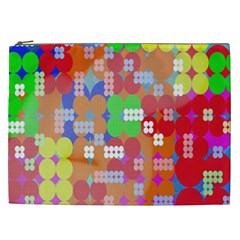 Abstract Polka Dot Pattern Digitally Created Abstract Background Pattern With An Urban Feel Cosmetic Bag (xxl) 