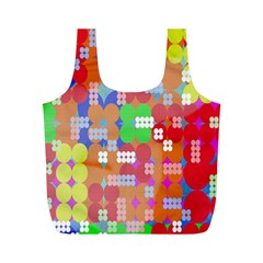 Abstract Polka Dot Pattern Digitally Created Abstract Background Pattern With An Urban Feel Full Print Recycle Bags (m) 