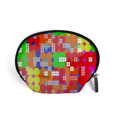 Abstract Polka Dot Pattern Digitally Created Abstract Background Pattern With An Urban Feel Accessory Pouches (small) 