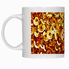 Yellow Abstract Background White Mugs by Simbadda