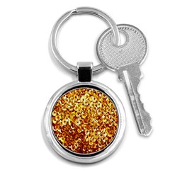 Yellow Abstract Background Key Chains (round)  by Simbadda