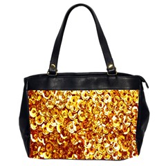 Yellow Abstract Background Office Handbags (2 Sides)  by Simbadda