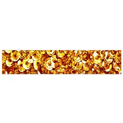 Yellow Abstract Background Flano Scarf (Small)