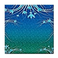 Floral 2d Illustration Background Tile Coasters