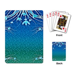 Floral 2d Illustration Background Playing Card by Simbadda