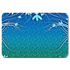 Floral 2d Illustration Background Large Doormat  by Simbadda