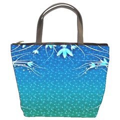 Floral 2d Illustration Background Bucket Bags