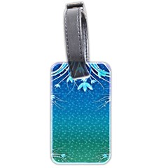 Floral 2d Illustration Background Luggage Tags (two Sides)