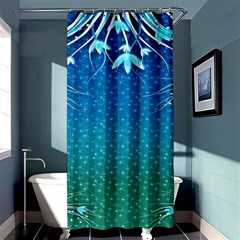 Floral 2d Illustration Background Shower Curtain 36  X 72  (stall)  by Simbadda