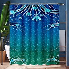 Floral 2d Illustration Background Shower Curtain 60  X 72  (medium) 