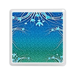 Floral 2d Illustration Background Memory Card Reader (square) 