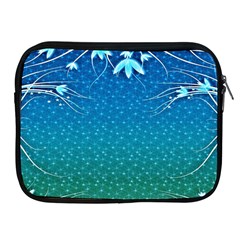 Floral 2d Illustration Background Apple Ipad 2/3/4 Zipper Cases